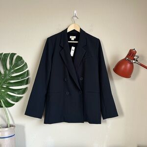 NWT Anthropologie Maeve Double Breasted Oversize Blazer